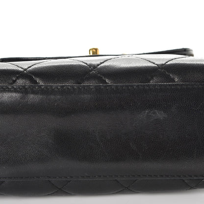 Chanel Lambskin Quilted 4 Chain Mini Flap Black 9 of 9