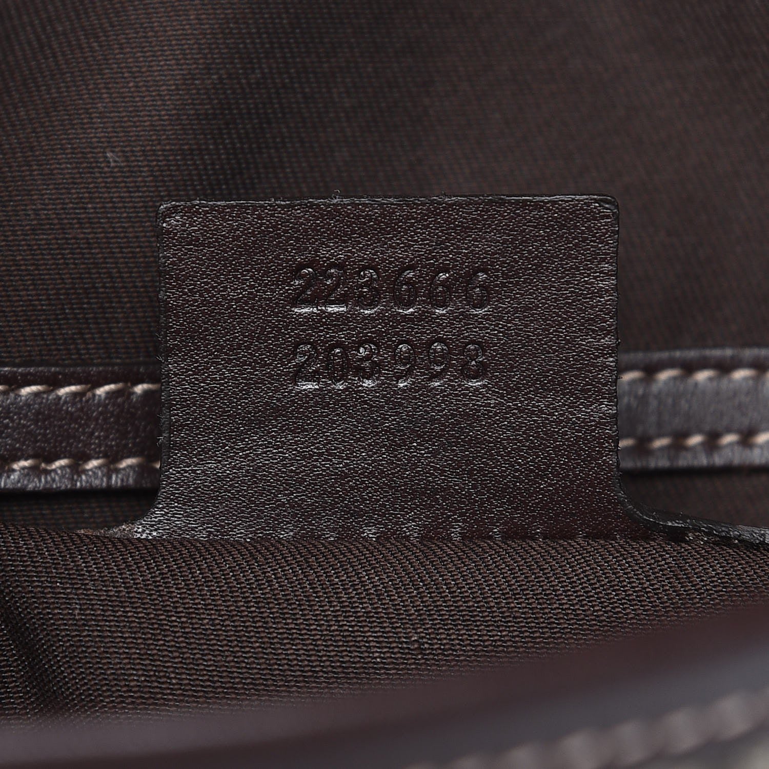 Gucci GG Supreme Monogram Selleria Calfskin Small Flap Messenger Bag Beige Ebony Cocoa Dark Chocolate 8 of 8