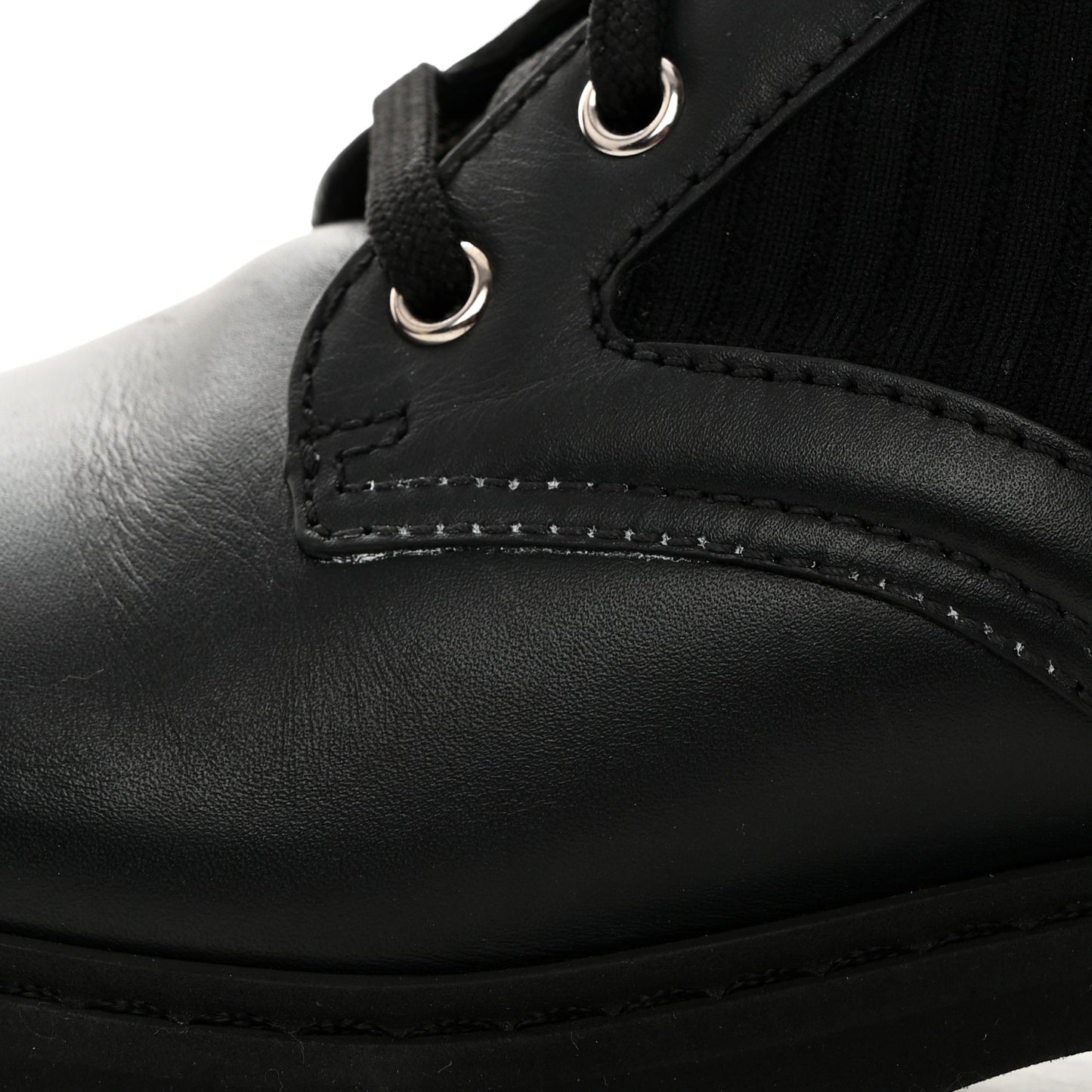 Calfskin Stretch Fabric Rockoko Biker Boots 38 Tobacco Black Marino