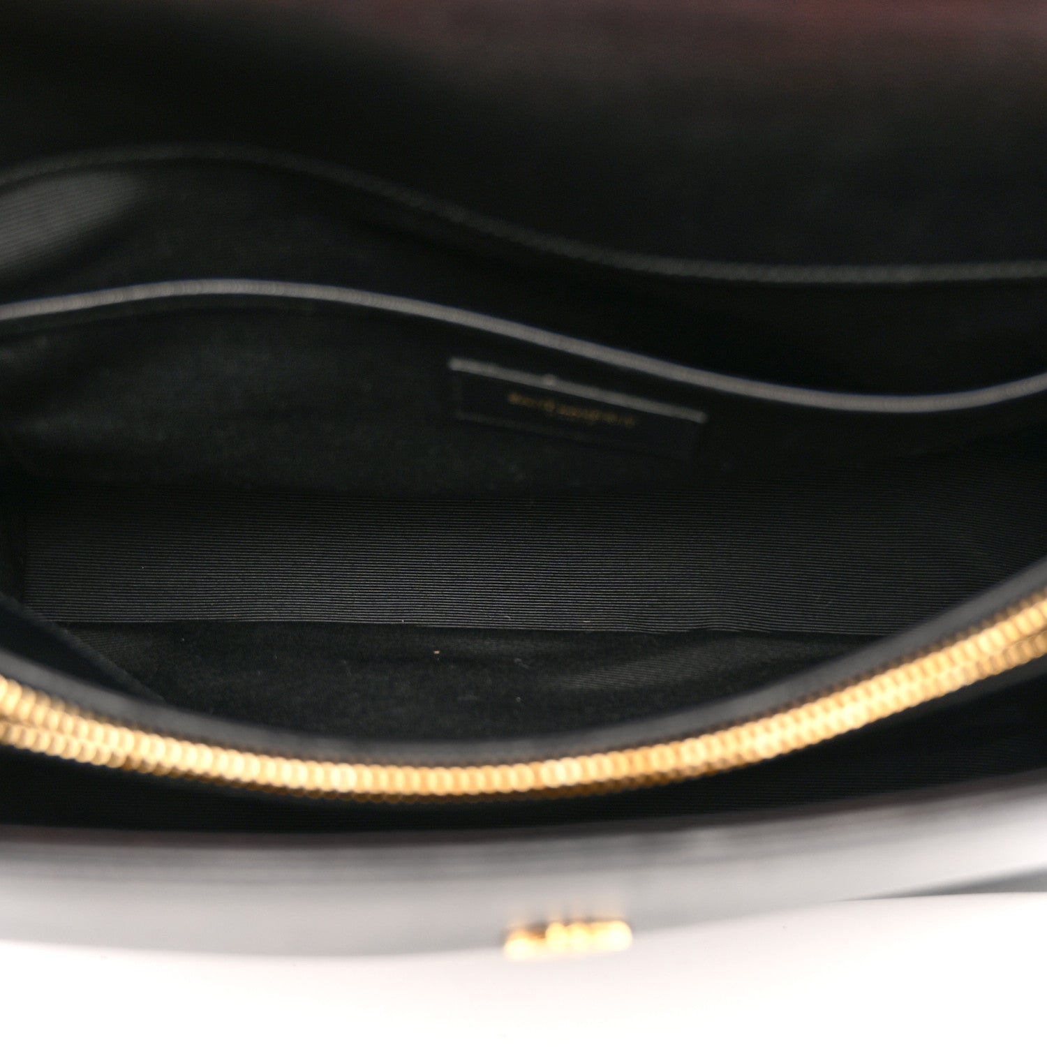 Saint Laurent Calfskin Crocodile Embossed Medium Moujik Top Handle Bag Black 5 of 16