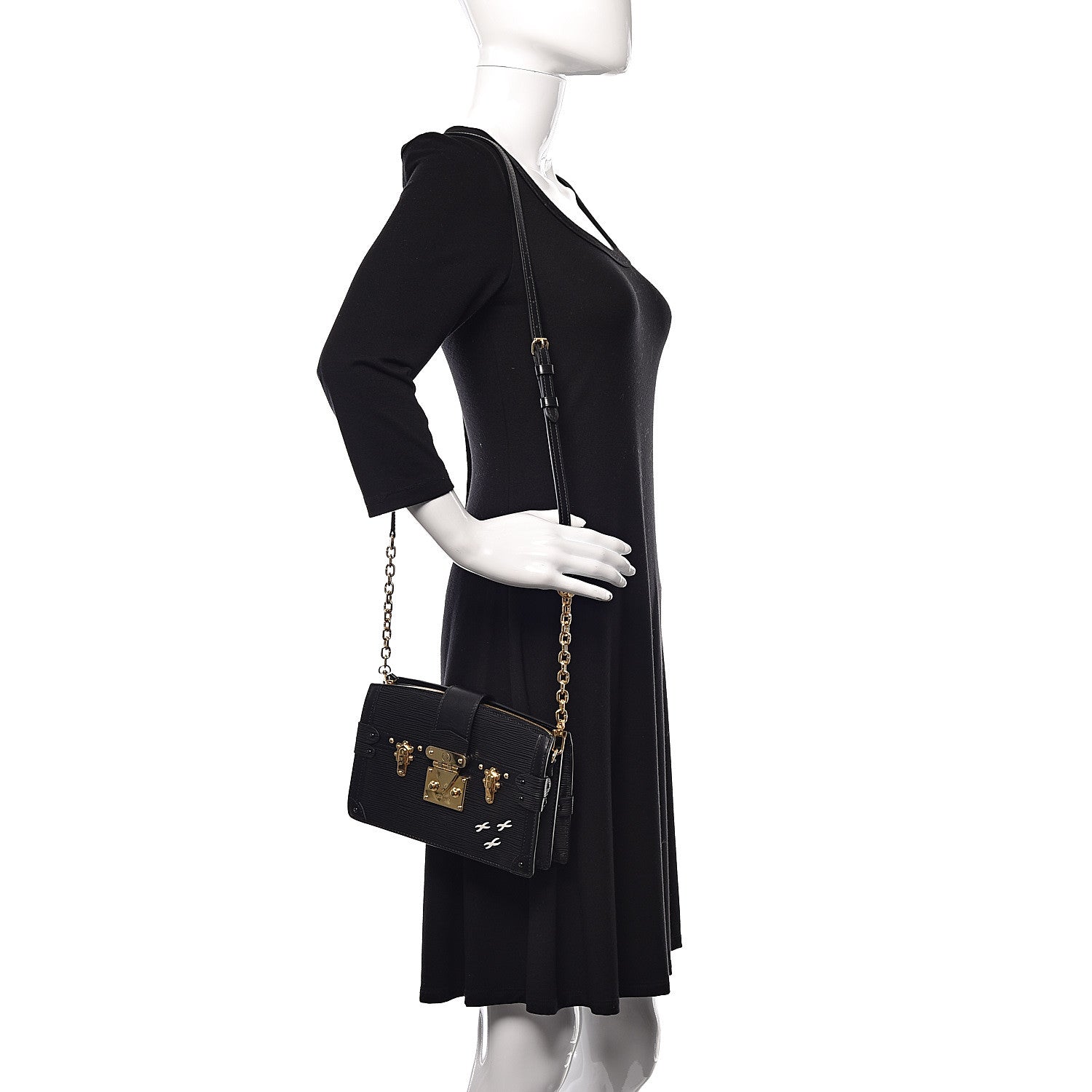 Louis Vuitton Epi Trunk Clutch Black 2 of 9