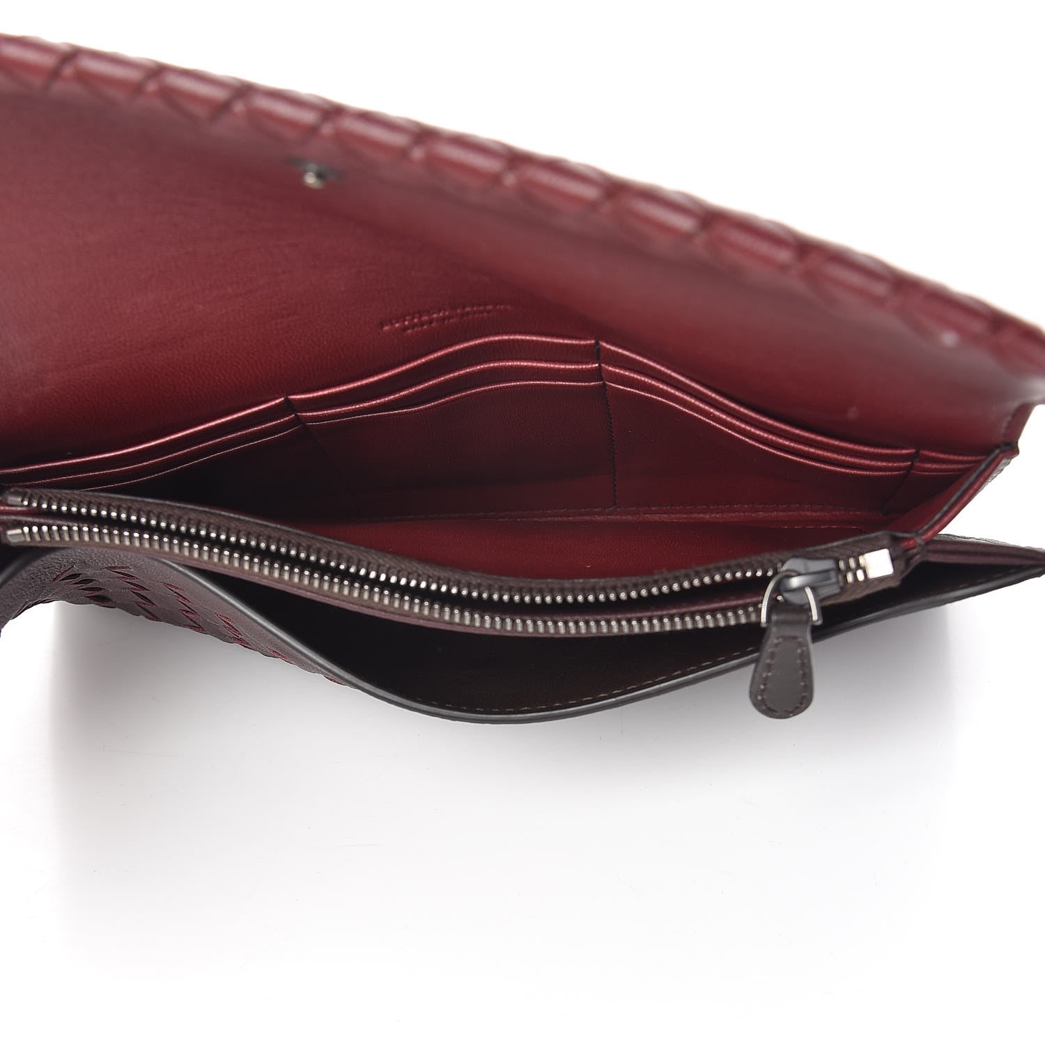 Bottega Veneta Nappa Intrecciato Wallet Bag Gigolo Red 5 of 10