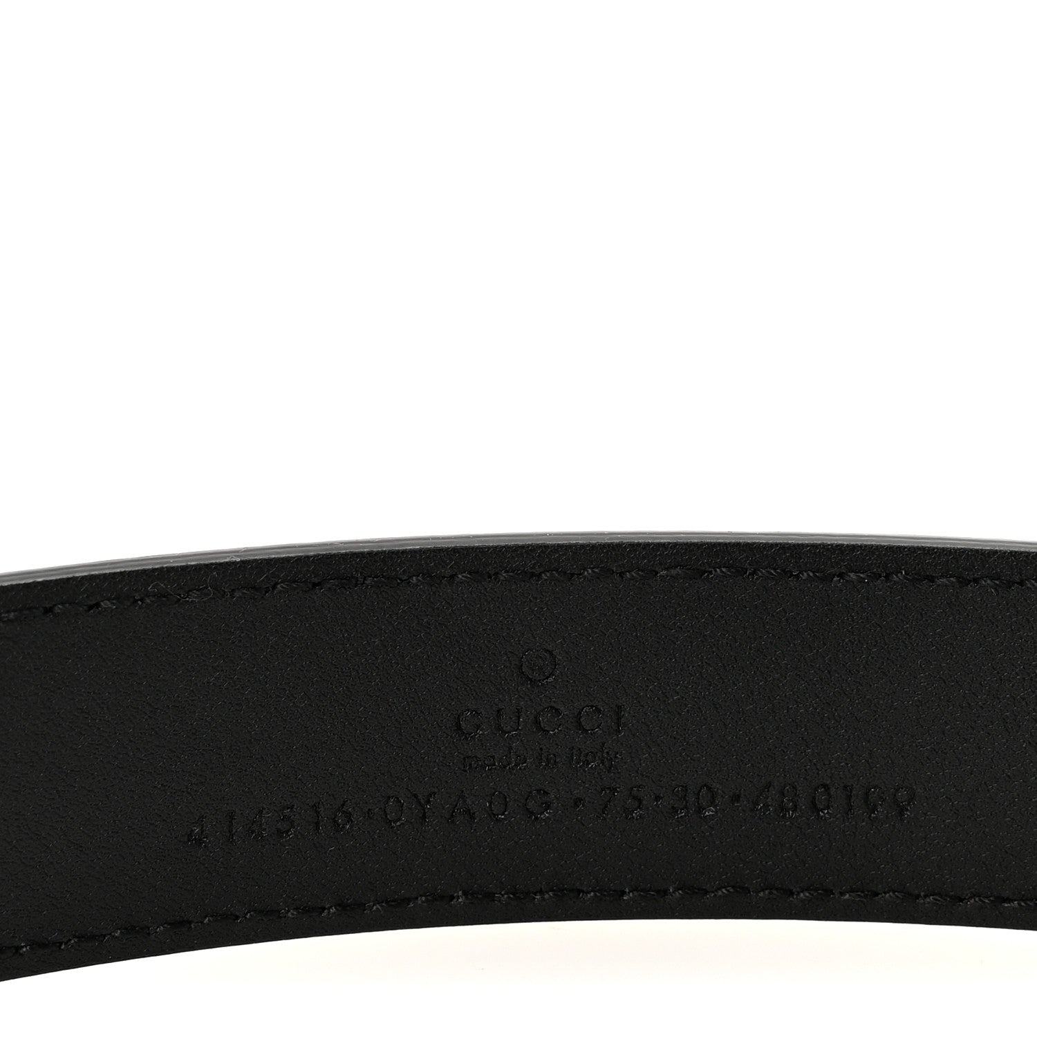 Gucci Calfskin Double G 30mm Belt 75 30 Black 5 of 5