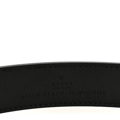 Gucci Calfskin Double G 30mm Belt 75 30 Black 5 of 5