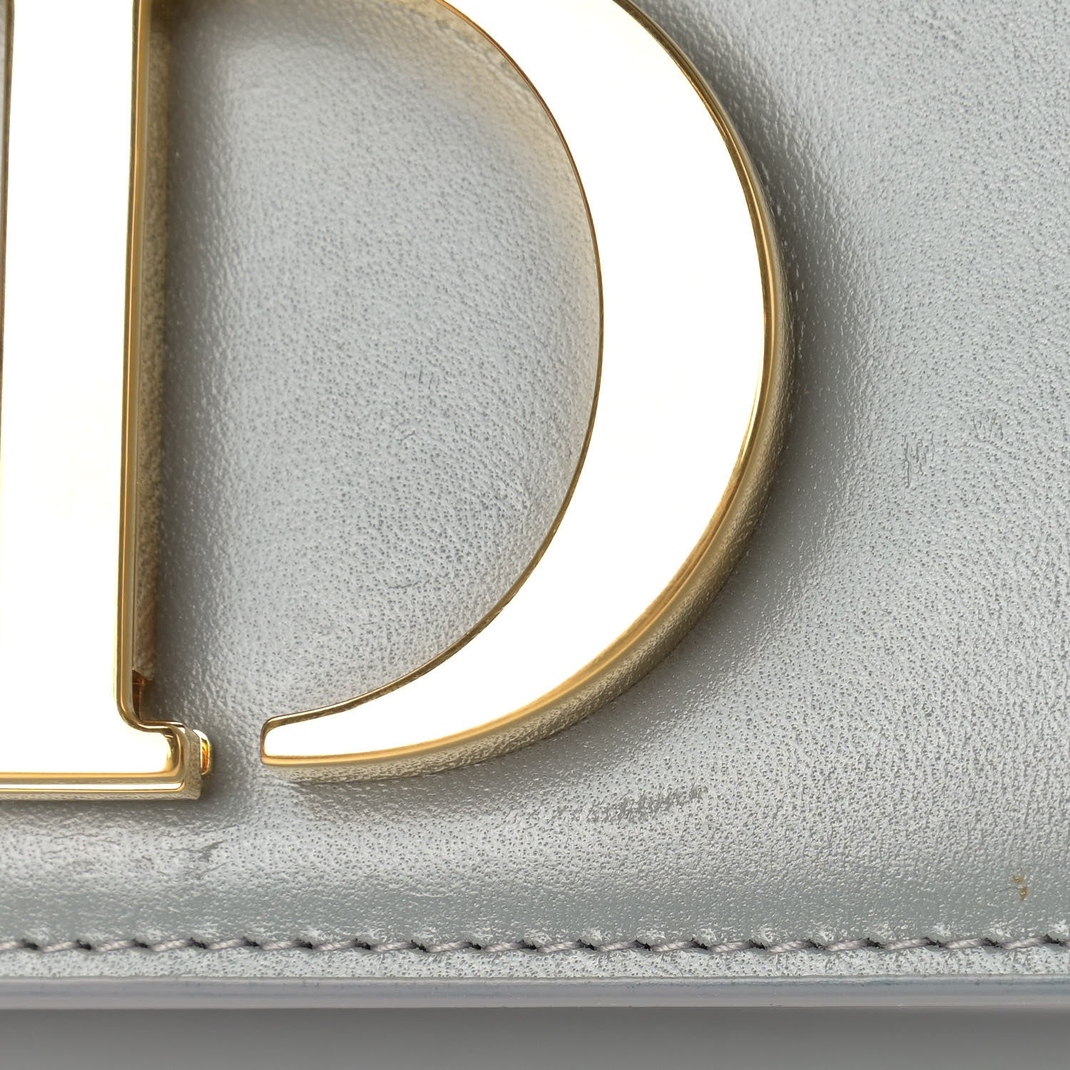 Christian Dior Smooth Calfskin 30 Montaigne Flap Bag Gray 12 of 13