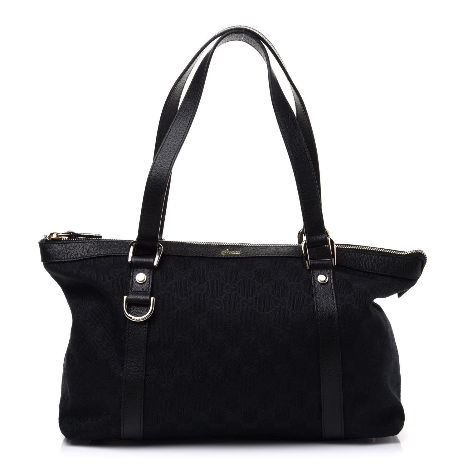 Gucci Monogram Abbey Medium Tote Black 1 of 12
