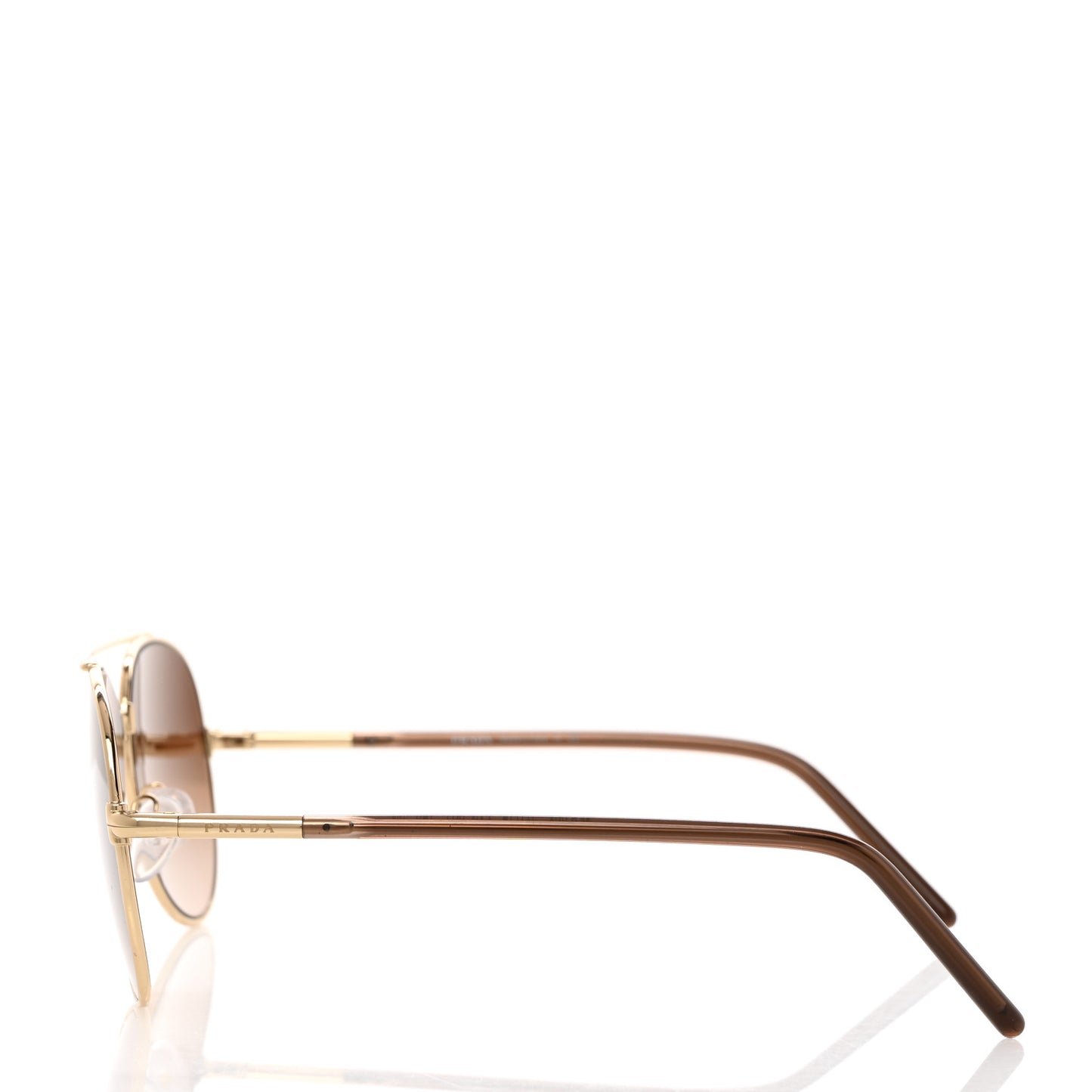 Metal Aviator Sunglasses SPR66X Brown