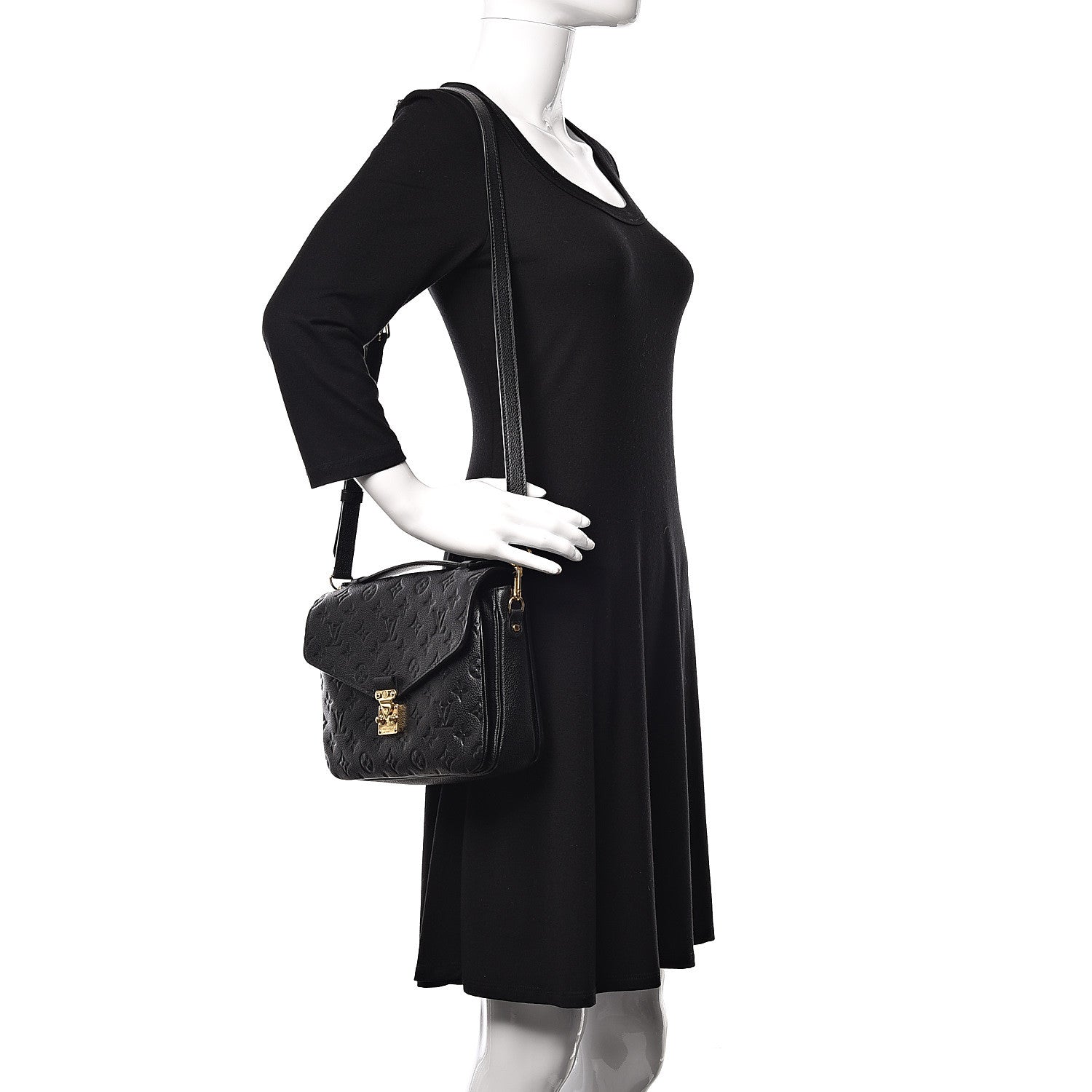 Louis Vuitton Empreinte Pochette Metis Black 2 of 11