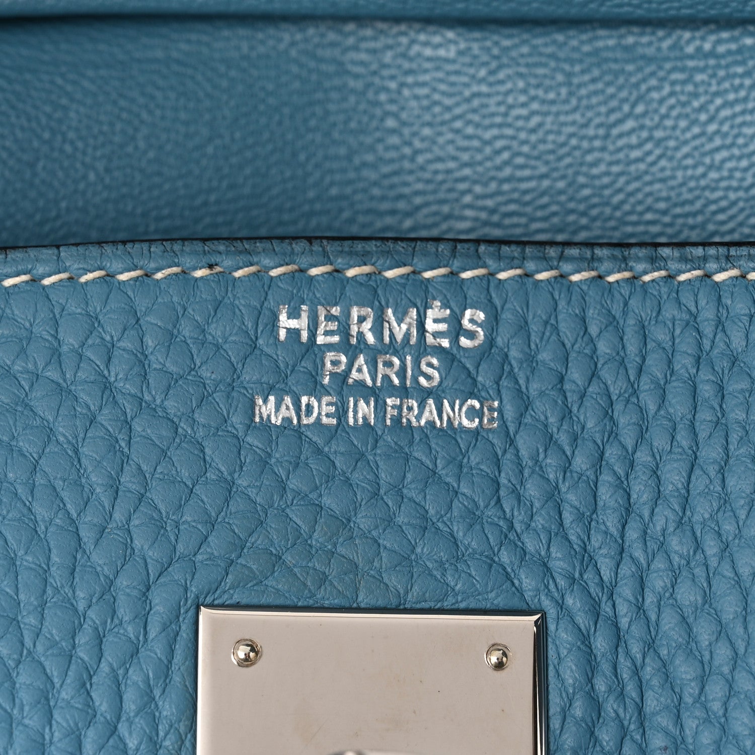 Hermes Togo Birkin 35 Blue Jean 6 of 16