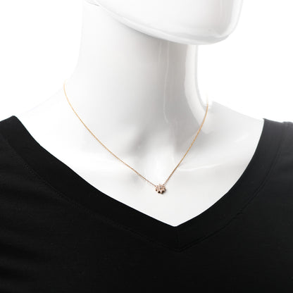 Tiffany 18K Rose Gold Diamond Enchant Flower Pendant Necklace 2 of 5