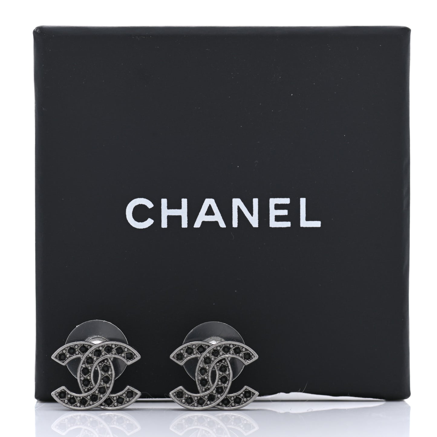 Ruthenium Crystal CC Earrings