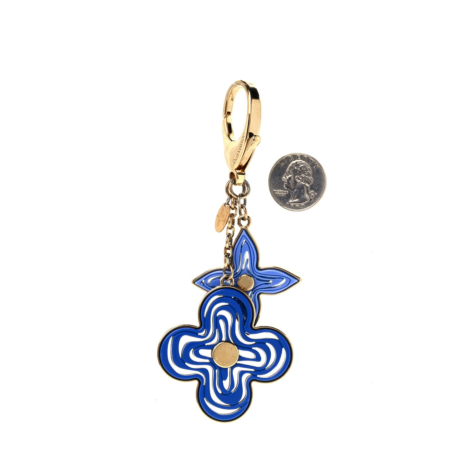 Louis Vuitton Resin Naif Bag Charm Blue 5 of 5