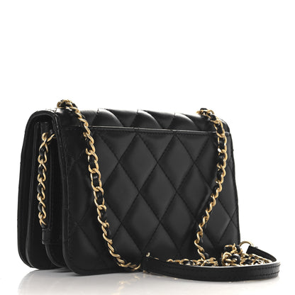Chanel Lambskin Quilted CC Chain Flap Black 3 of 11