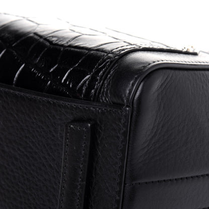 Givenchy Calfskin Crocodile Embossed Mini Antigona Black 12 of 20