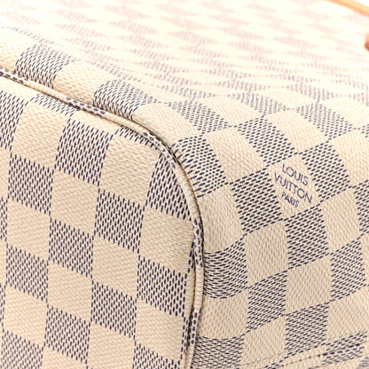 Louis Vuitton Damier Azur Neo Neverfull MM Rose Ballerine 10 of 14