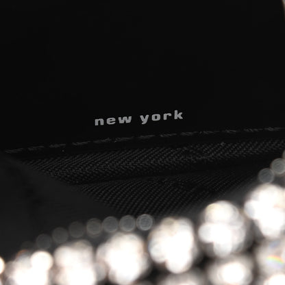Alexander Wang Mesh Crystal Rhinestone Mini Heiress Pouch Black Silver 7 of 10