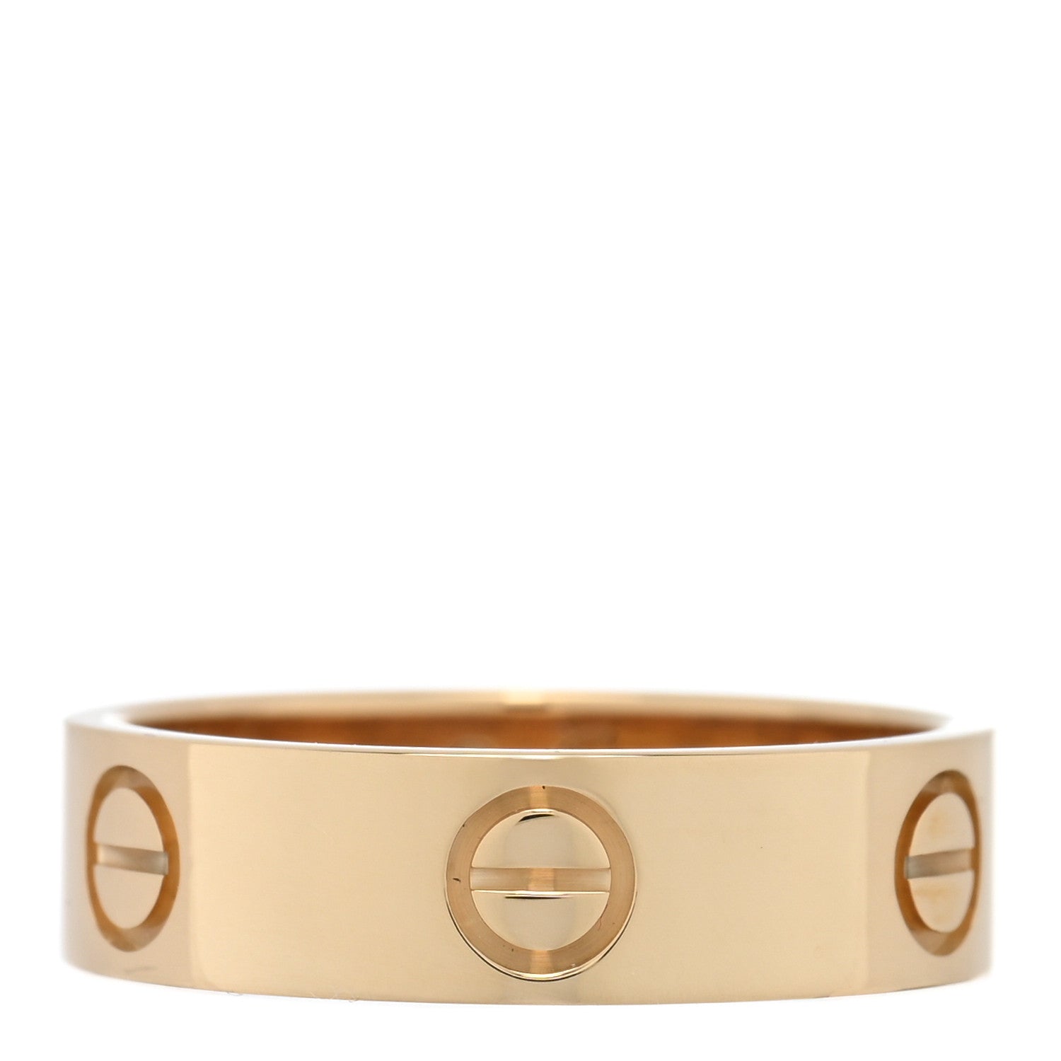 Cartier 18K Yellow Gold 5.5mm LOVE Ring 56 7.75 1 of 4
