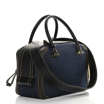 Delvaux Denim Calfskin Cool Box MM Blue Black 3 of 13