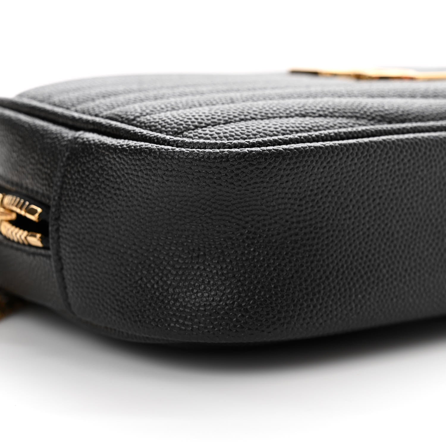Saint Laurent Grain De Poudre Matelasse Monogram Mini Lou Camera Bag Black 9 of 11
