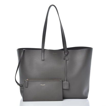 Saint Laurent Calfskin Large Shopping Tote Earth 3 of 8