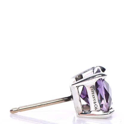 Tiffany Sterling Silver Amethyst Sparklers Stud Earrings 4 of 7