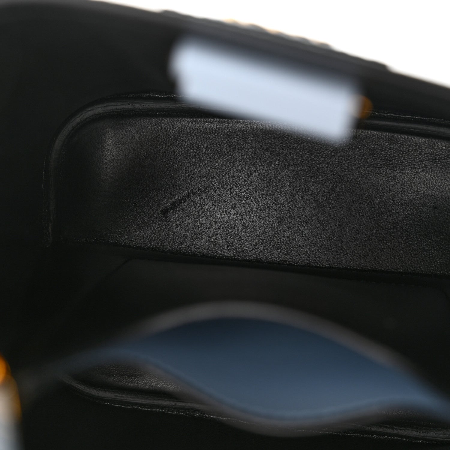 Prada Saffiano Cuir Calfskin Small Panier Bucket Bag Celeste 11 of 11