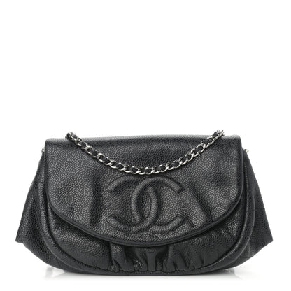 Chanel Caviar Half Moon Wallet On Chain WOC Black 1 of 10