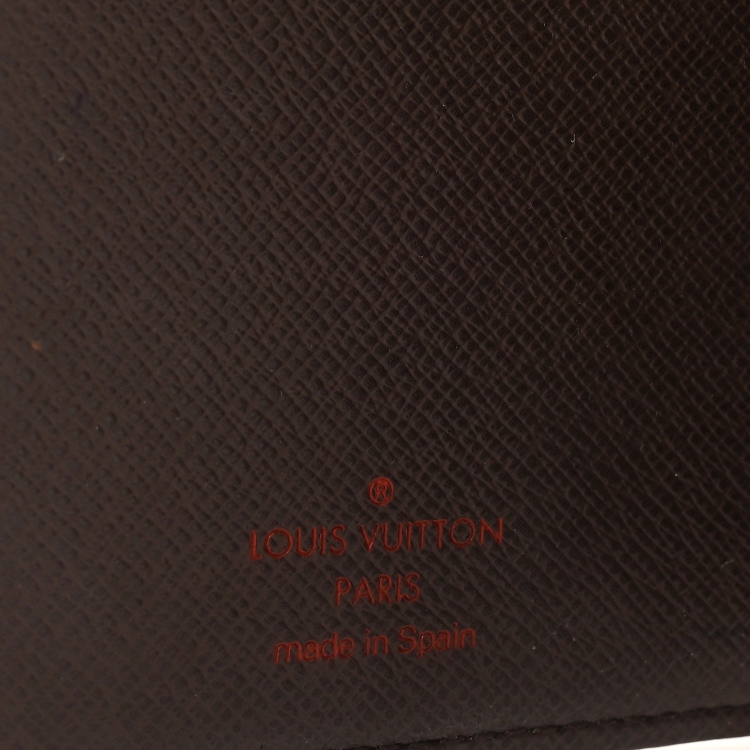 Louis Vuitton Damier Ebene Checkbook Cover Wallet 6 of 6