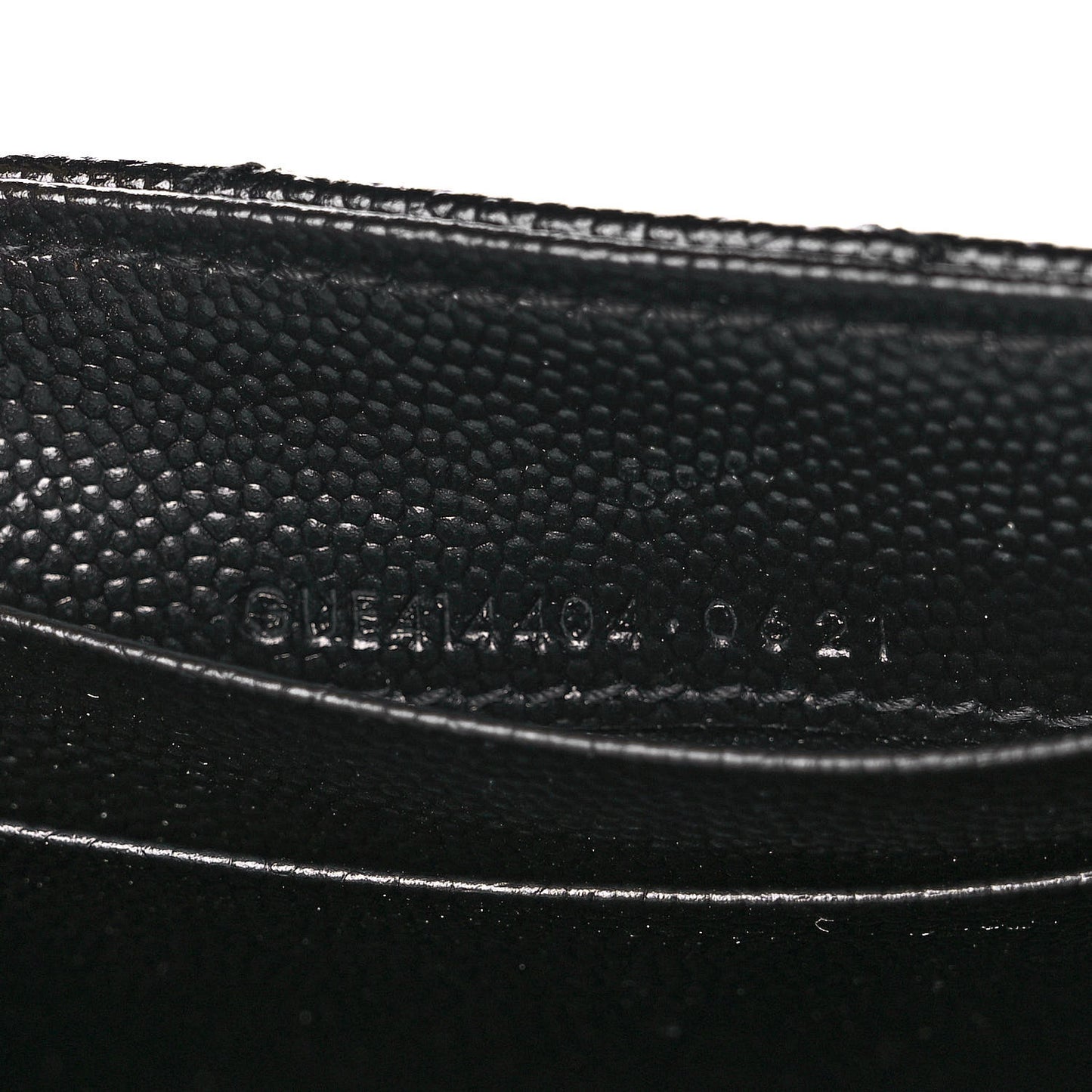 Grain De Poudre Matelasse Chevron Small Monogram Envelope Wallet Black