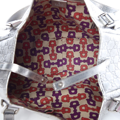 Gucci Guccissima Medium Abbey Shoulder Bag Silver 5 of 13