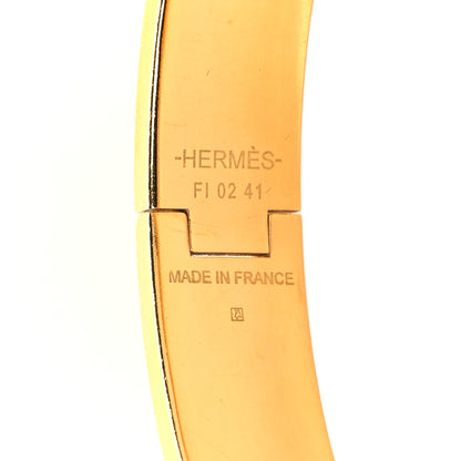 Hermes Enamel Narrow Clic Clac H Bracelet PM Marron Glace 4 of 5