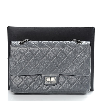 Chanel Aged Calfskin Quilted 50th Anniversary 2.55 Reissue 227 Flap Grey 13 of 13