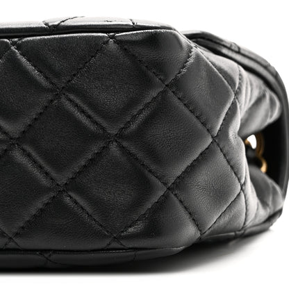 Chanel Lambskin Quilted Mini Pearl Crush Flap Black 10 of 11