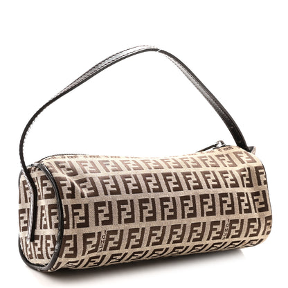 Fendi Zucchino Pochette Dark Brown 3 of 9