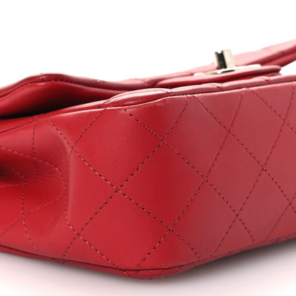 Chanel Lambskin Quilted Mini Rectangular Flap Red 9 of 13