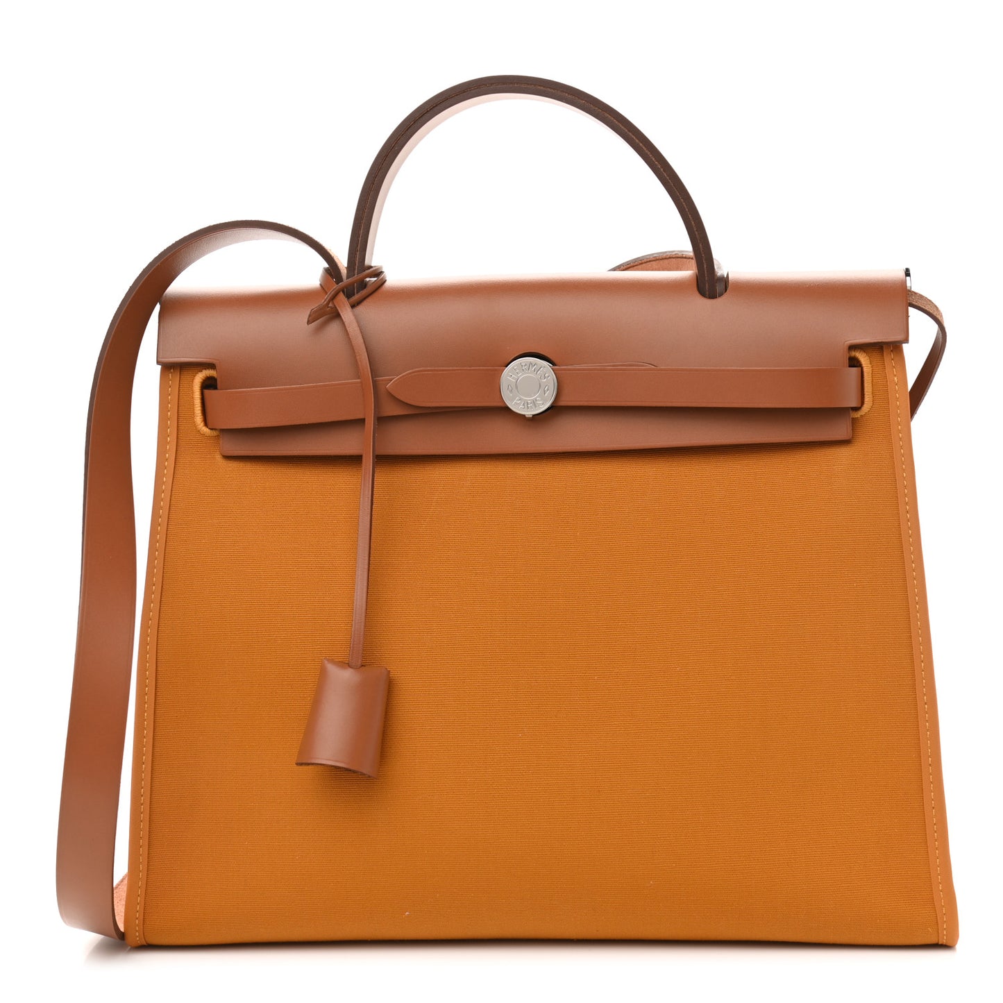 Toile Officer Vache Hunter Herbag Zip 31 PM Jaune Ambre Natural