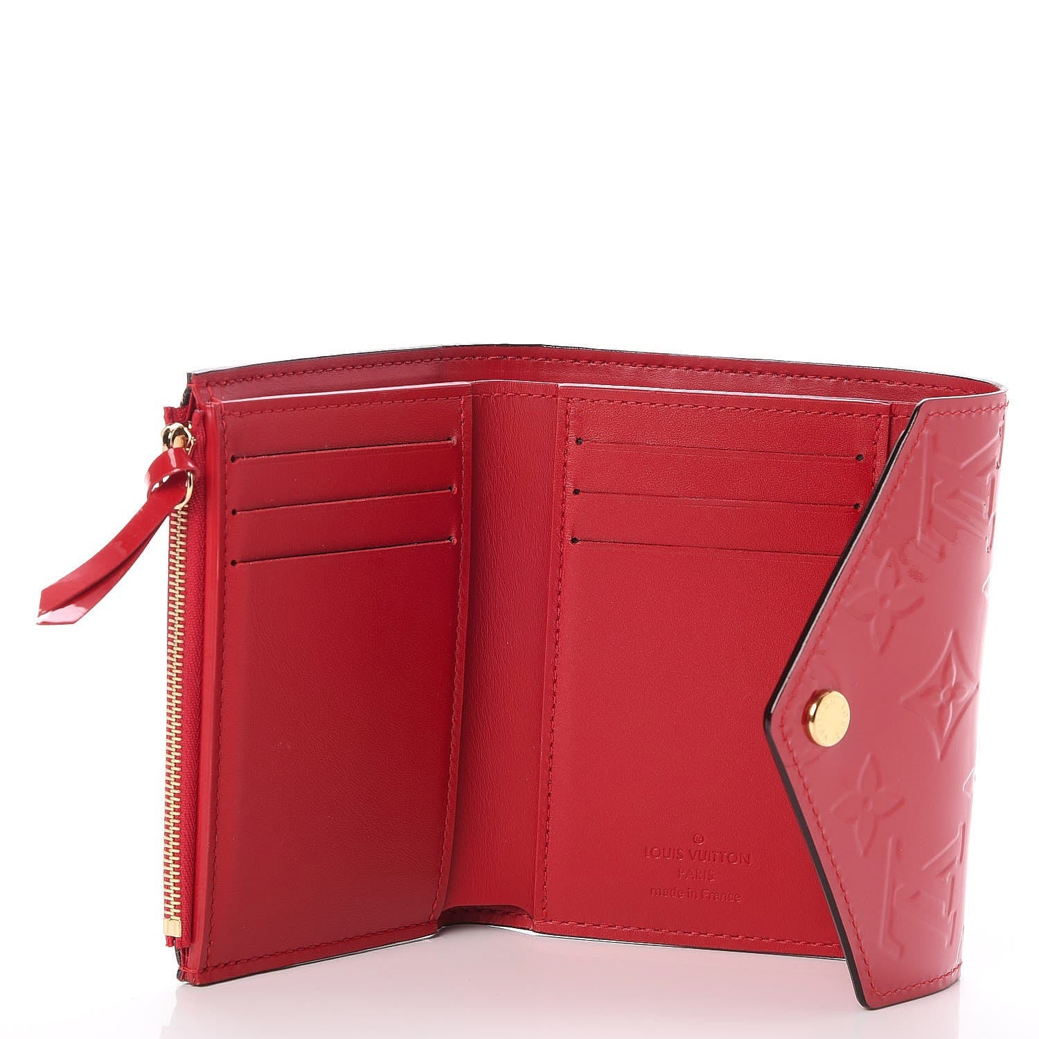 Louis Vuitton Vernis Victorine Wallet Cherry 5 of 8