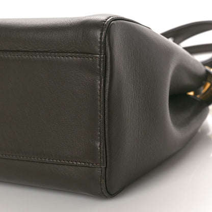 Fendi Nappa Mini Peekaboo Iconic Satchel Coal 10 of 10
