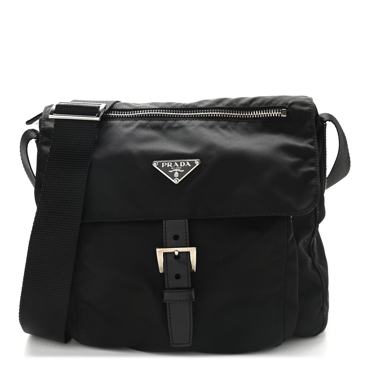 Nylon Vela Messenger Black