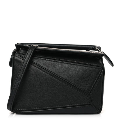 Loewe Calfskin Mini Puzzle Bag Black 1 of 9