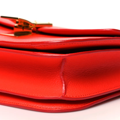 Celine Goatskin Medium Classic Box Flap Bag Alizarin 9 of 11