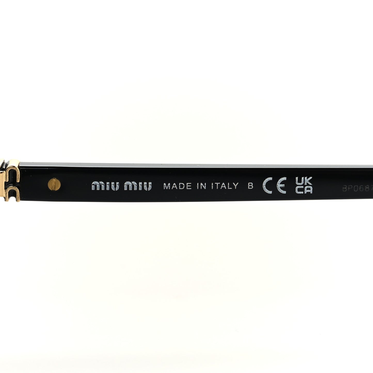 Acetate Rectangle Regard Sunglasses SMU11Z-F Black
