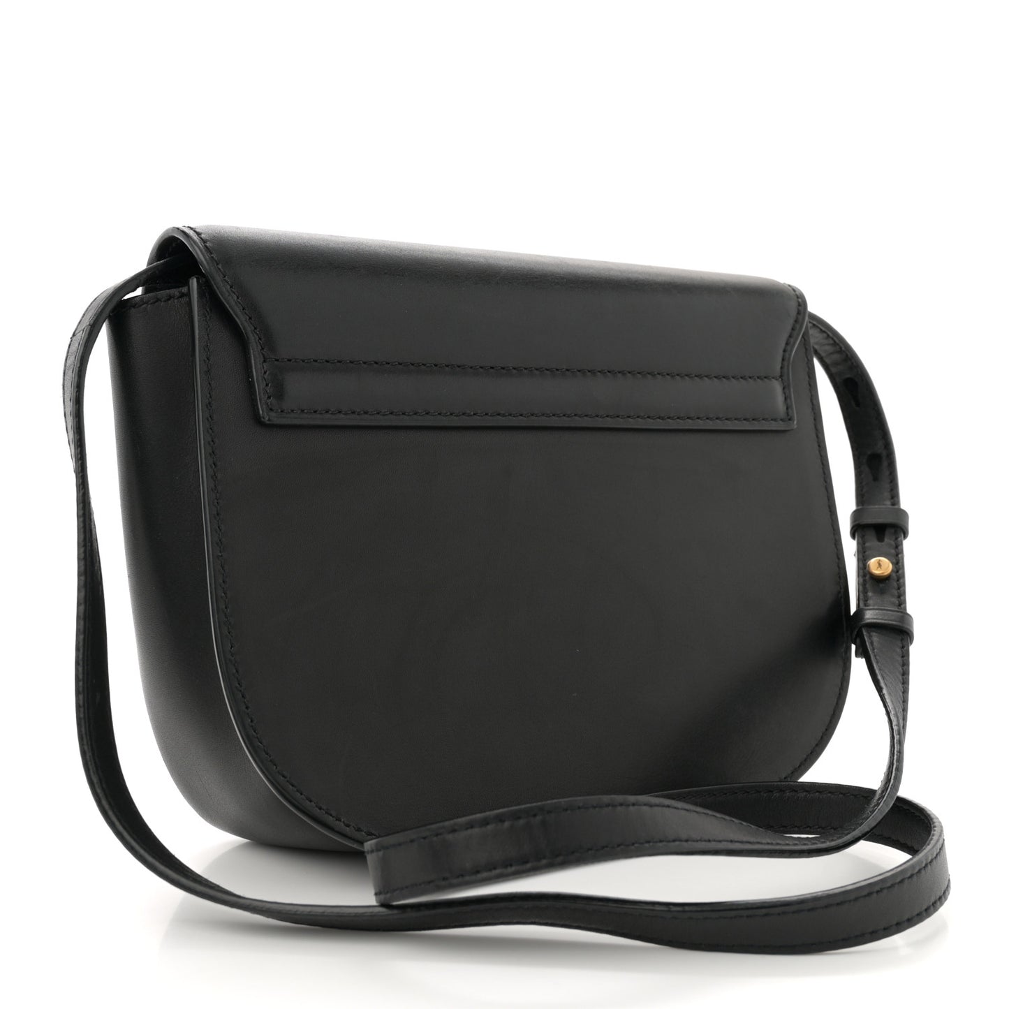 Smooth Calfskin Monogram Medium Kaia Satchel Black