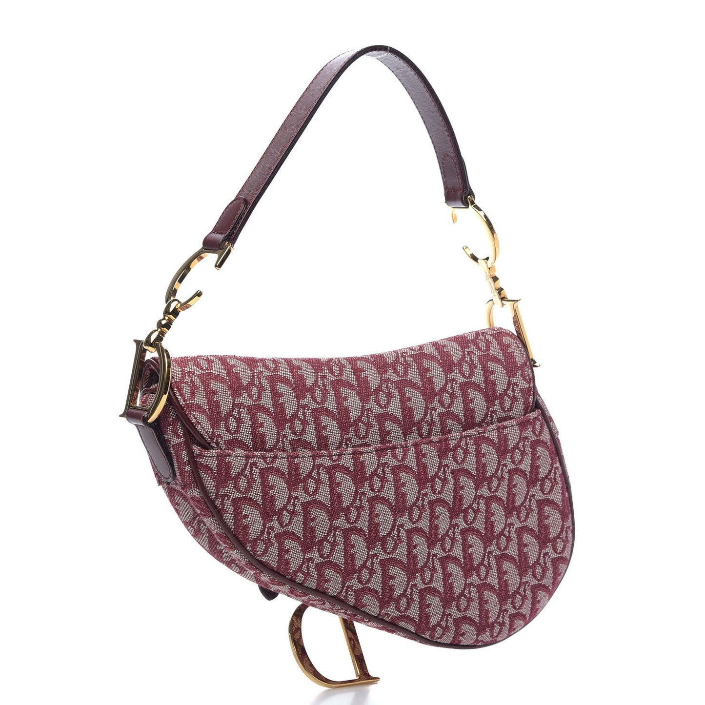 Monogram Saddle Bag Burgundy