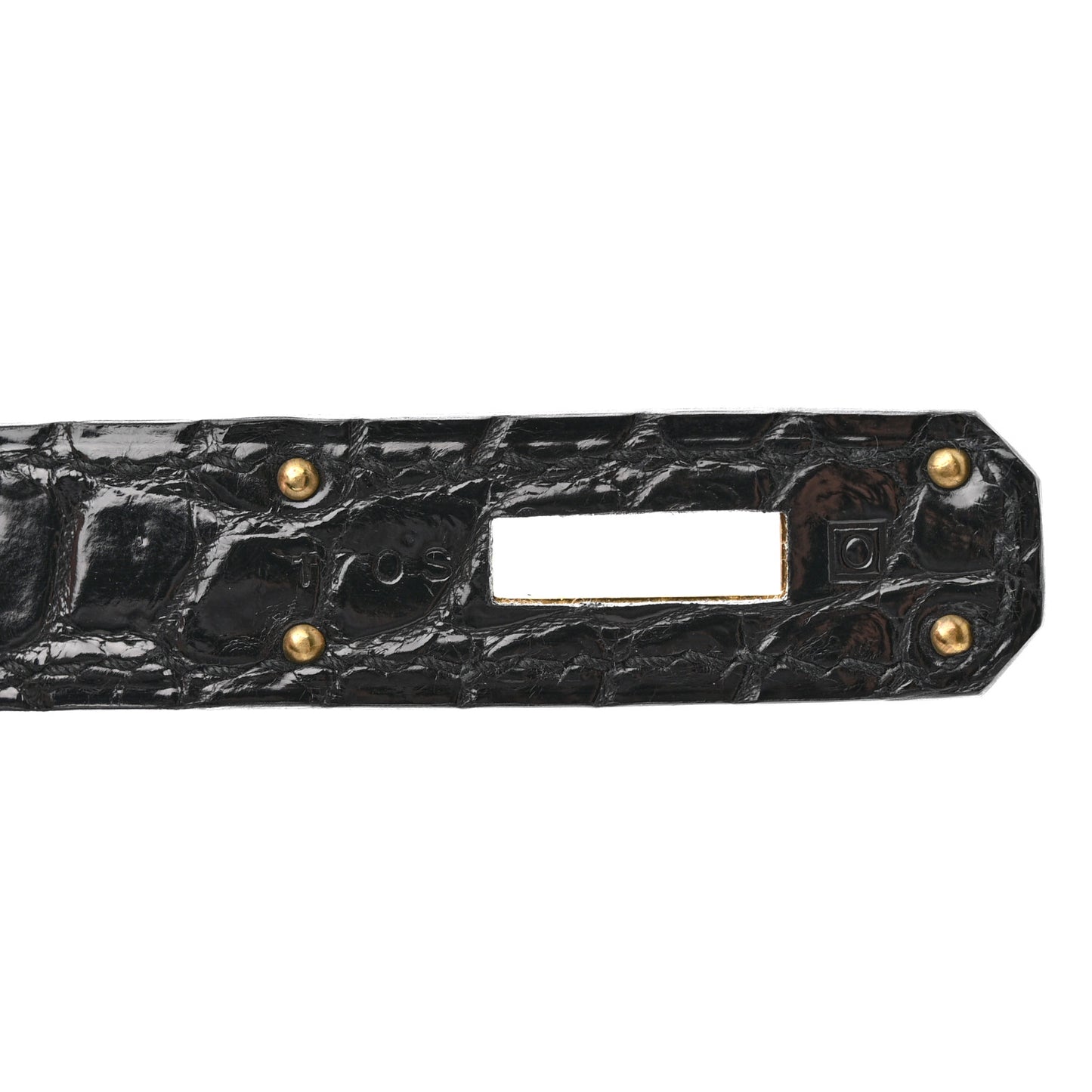 Shiny Porosus Crocodile Birkin 35 Black