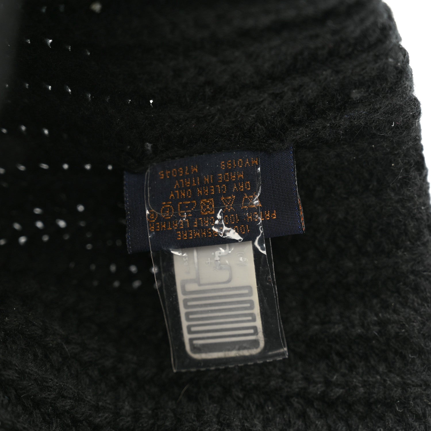 Louis Vuitton Cashmere Ribbed LV Knithead Bonnet Beanie Black 5 of 5