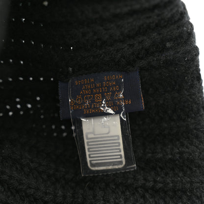 Louis Vuitton Cashmere Ribbed LV Knithead Bonnet Beanie Black 5 of 5