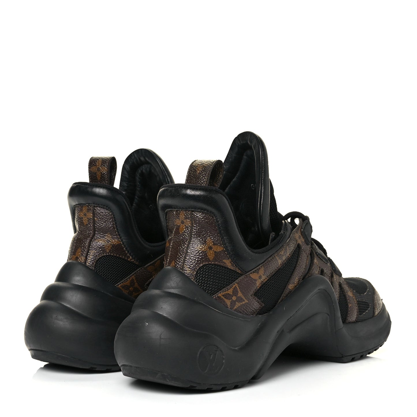 Calfskin Patent Monogram LV Archlight Sneakers 39 Black