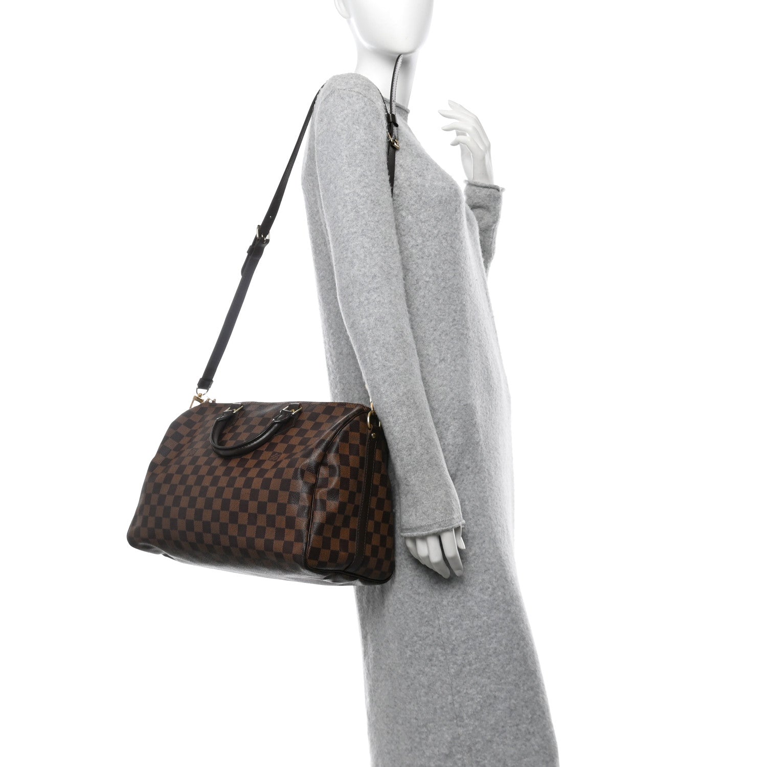 Louis Vuitton Damier Ebene Speedy Bandouliere 35 3 of 13