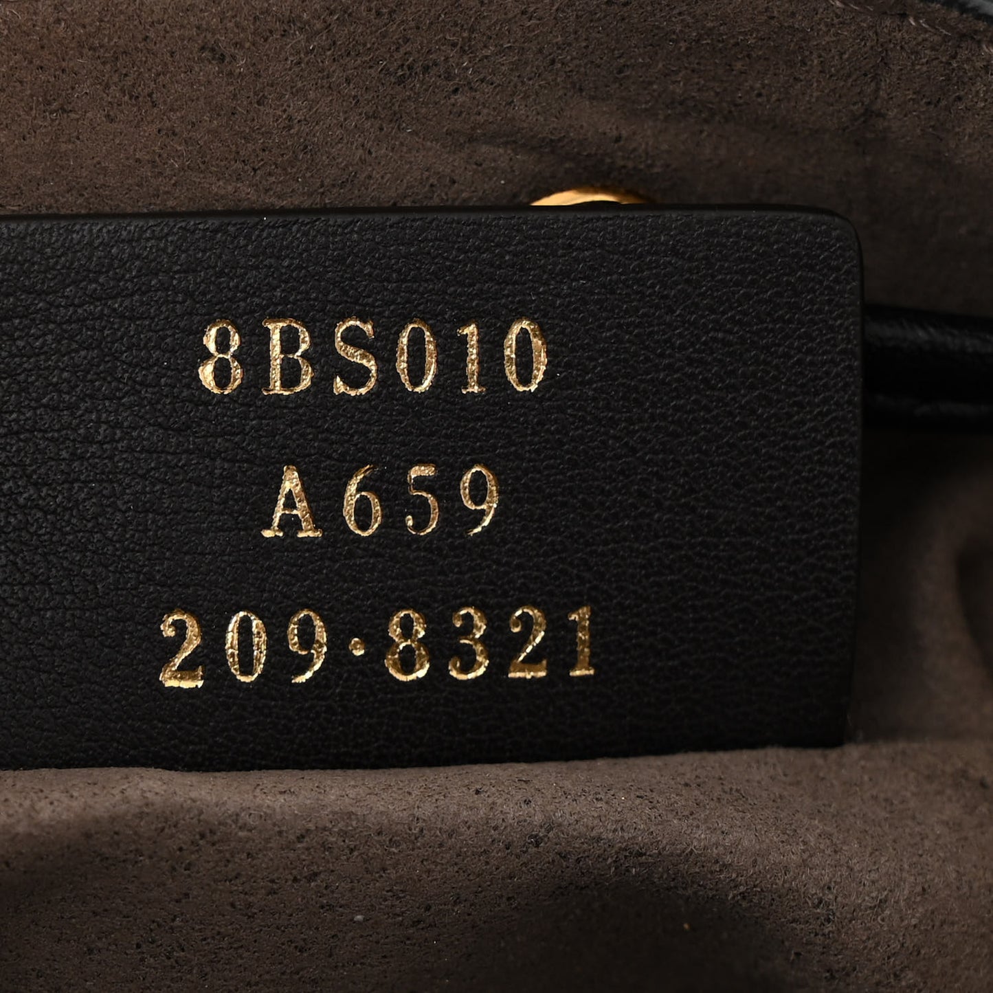 Vitello Liberty F is Fendi Bi-Color FF 1974 Embossed Mini Mon Tresor Bucket Bag Maya Black